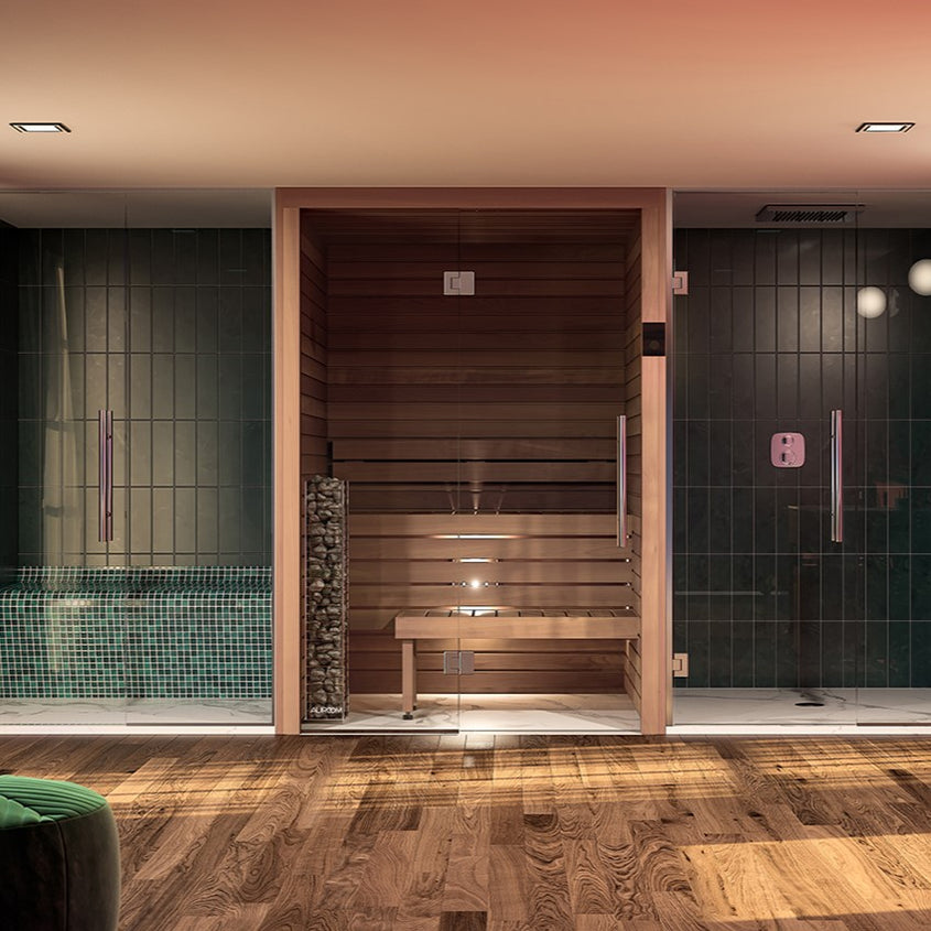 Auroom Cala Glass Cabin Sauna Kit