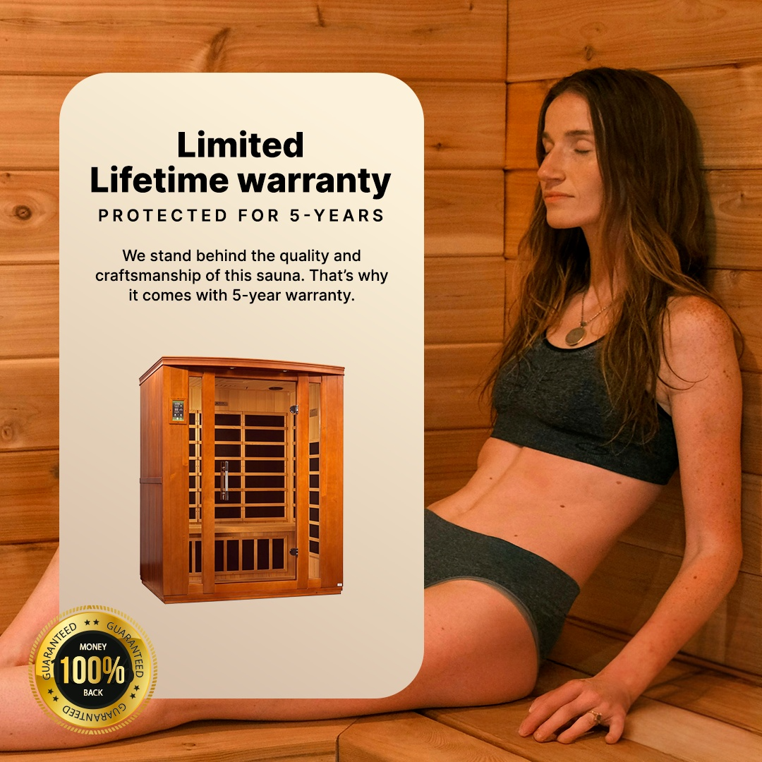 Dynamic "Bellagio" 3-person Low EMF FAR Infrared Sauna - DYN-6306-02