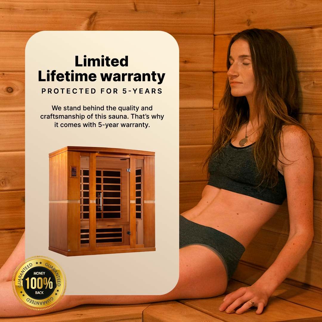 Dynamic "Bergamo" 4-person Low EMF FAR Infrared Sauna DYN-6440-01