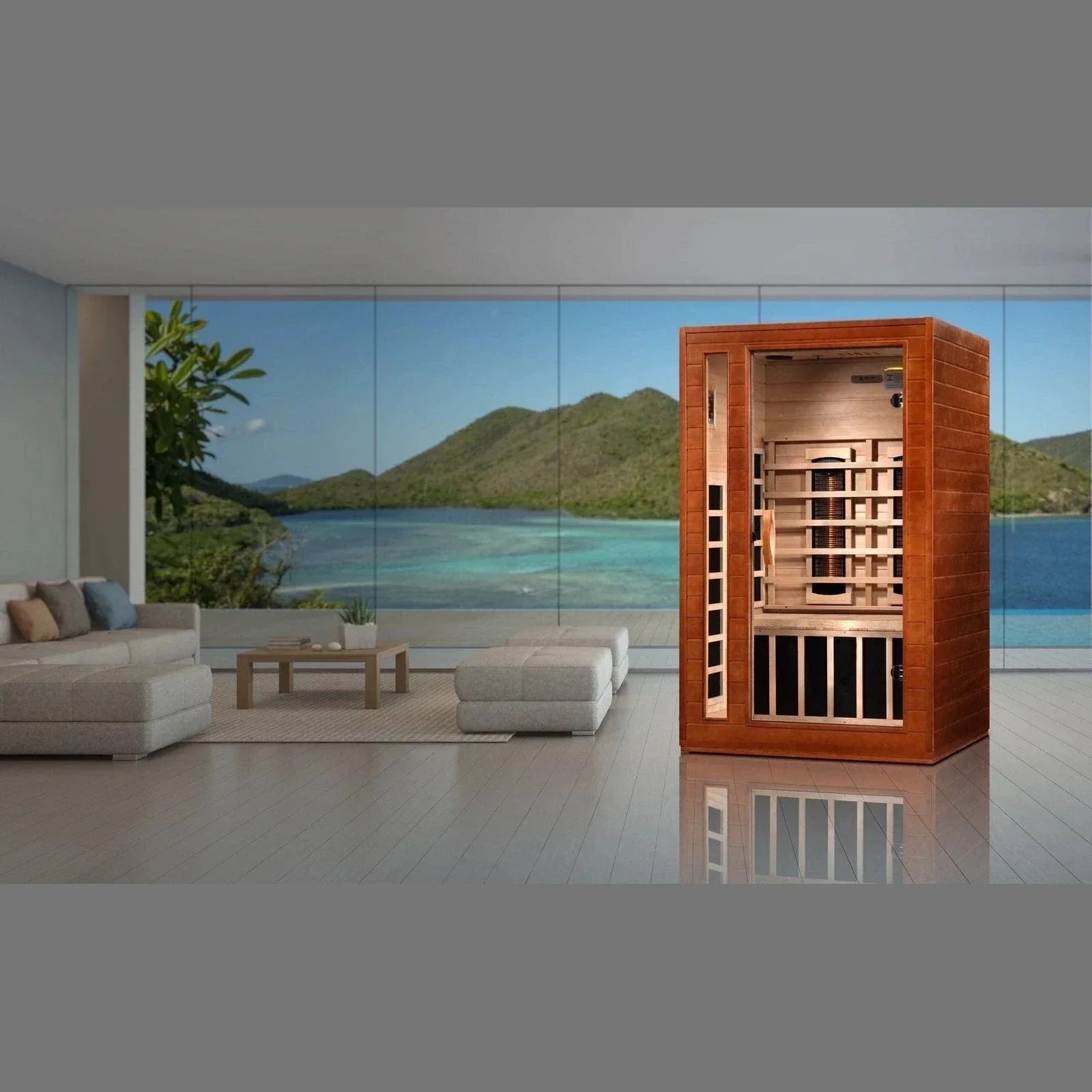 Dynamic "Cordoba" 2-Person Full Spectrum Near Zero EMF FAR Infrared Sauna DYN-6203-02 FS