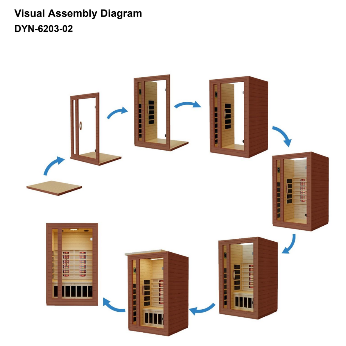 Dynamic "Cordoba" 2-Person Full Spectrum Near Zero EMF FAR Infrared Sauna DYN-6203-02 FS