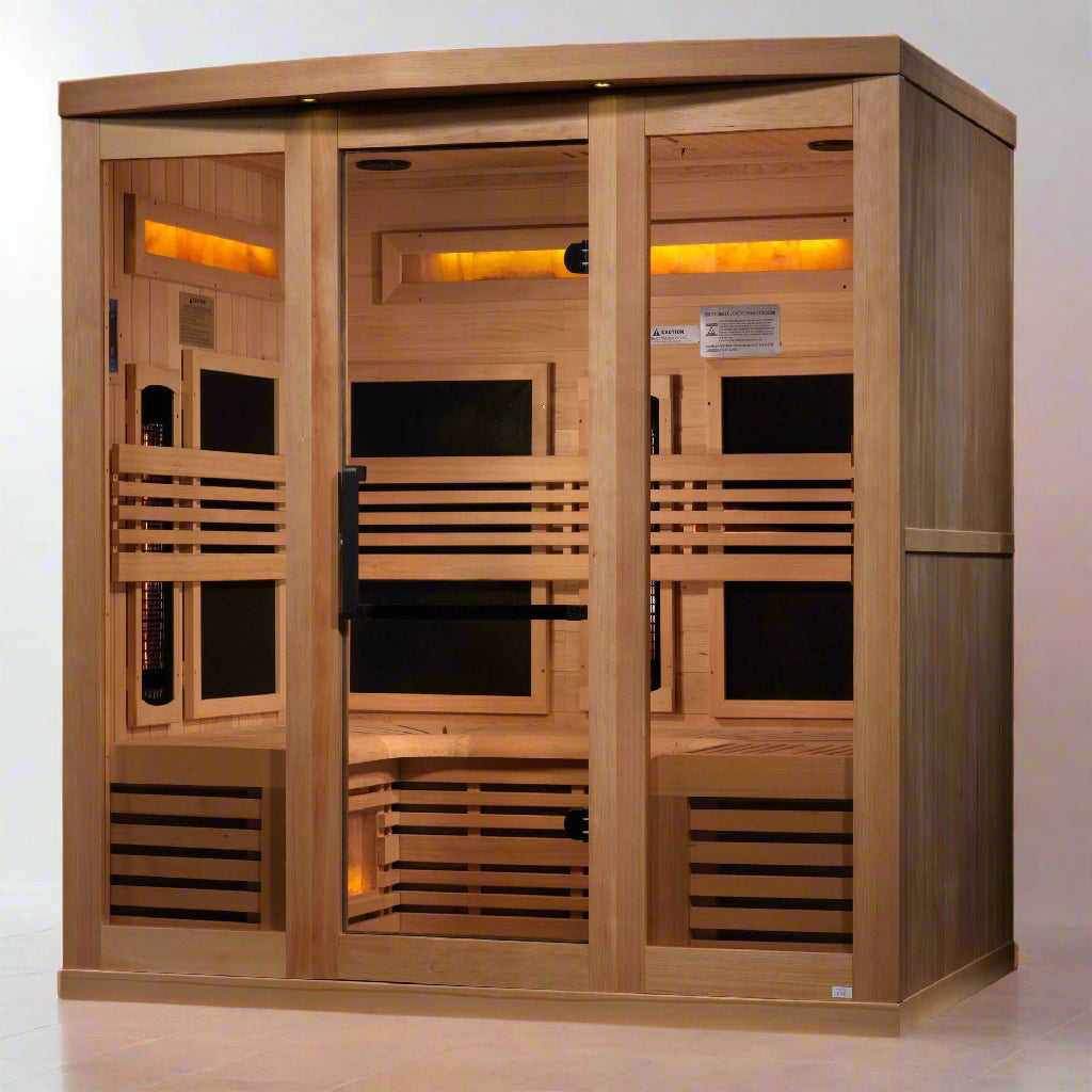 Golden Designs 6-Person Reserve Edition GDI-8260-01 Full Spectrum with Himalayan Salt Bar