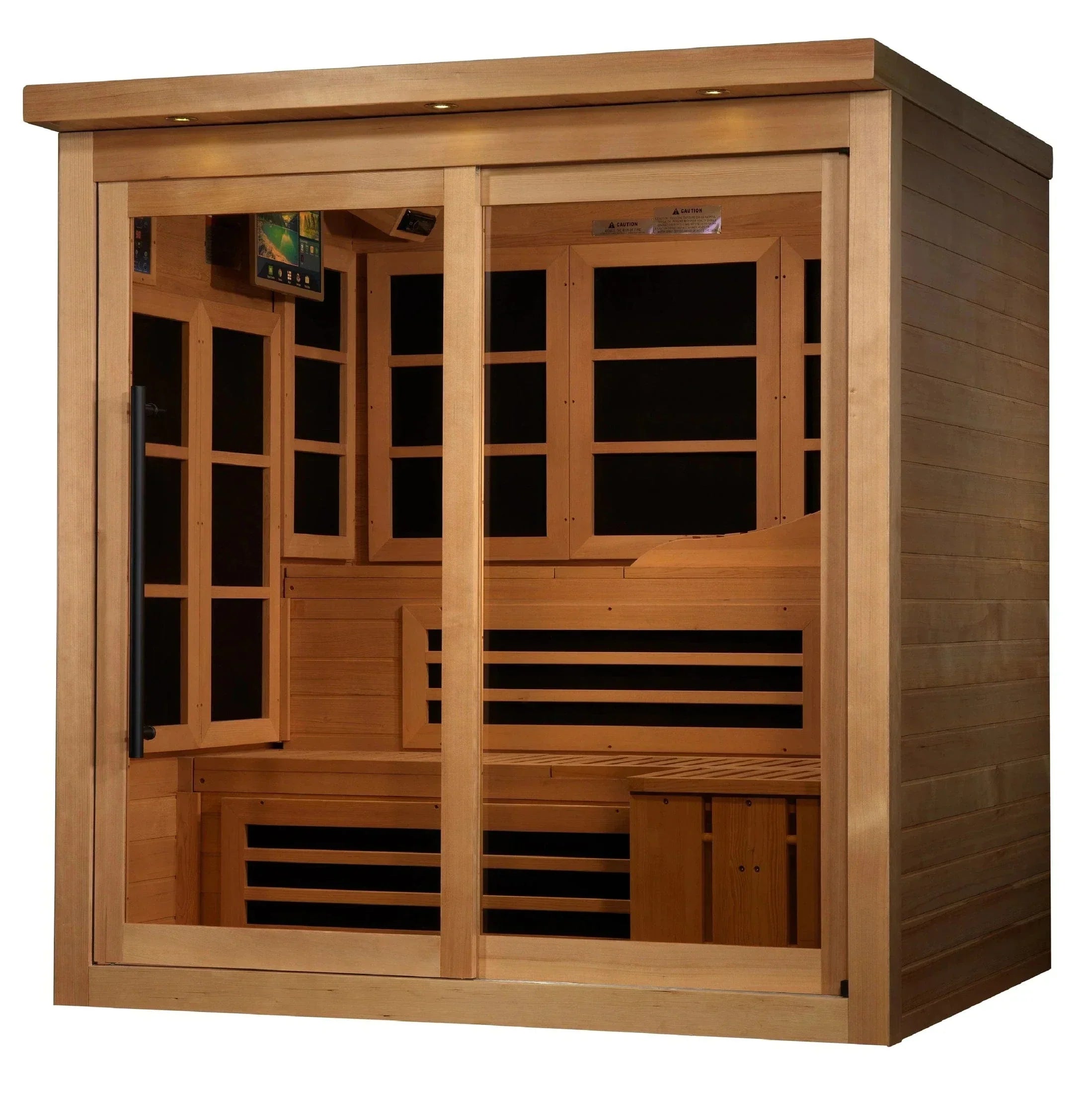 Golden Designs 6-person PureTech™ Near Zero EMF FAR Infrared Sauna - GDI-6996-02