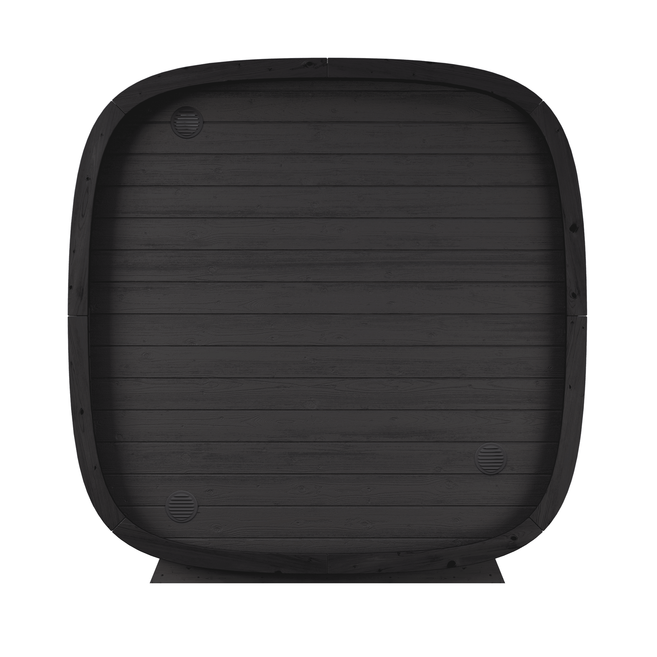 Leil Black Cube Comfort 6 Person Outdoor Sauna Kit