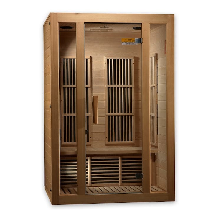 Maxxus 2-Person Seattle Near Zero EMF (Under 2MG) FAR Infrared Sauna Canadian Hemlock MX-J206-01-ZF
