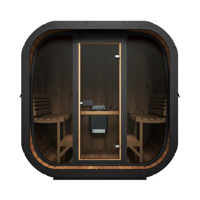 SaunaLife Model CL7G 6 Person Cube Series Outdoor Sauna Kit