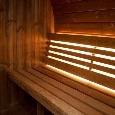 SaunaLife Model E7 4 Person Barrel Sauna