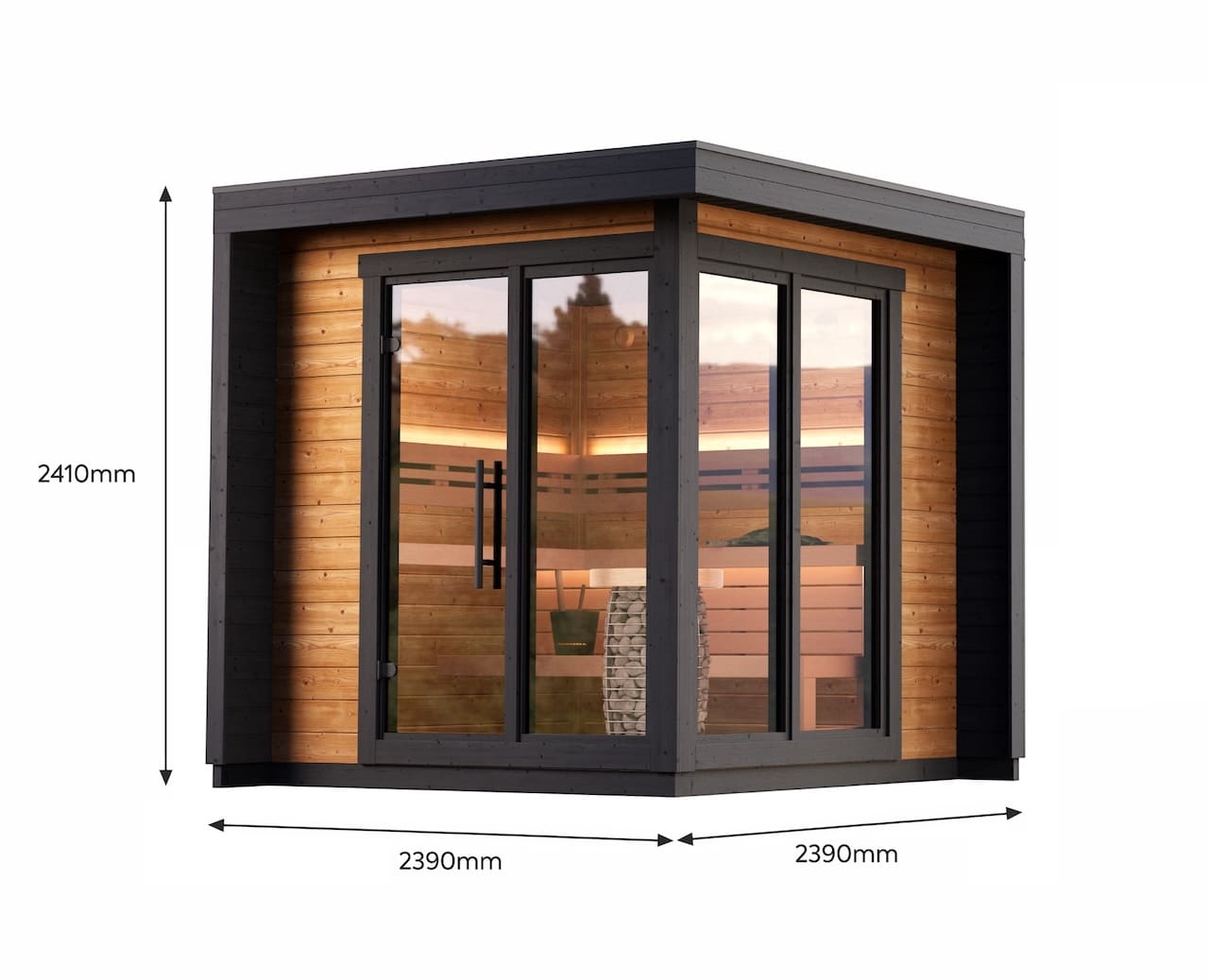 Leil Patio S 4-5 Person Outdoor Sauna