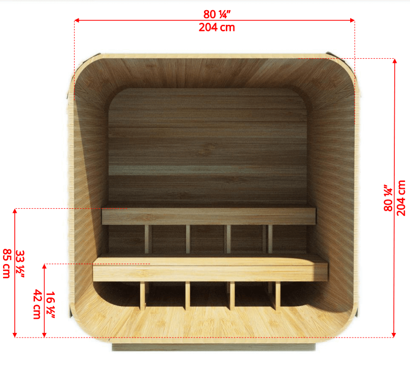 Dundalk CT Luna 4 Person Barrel Sauna