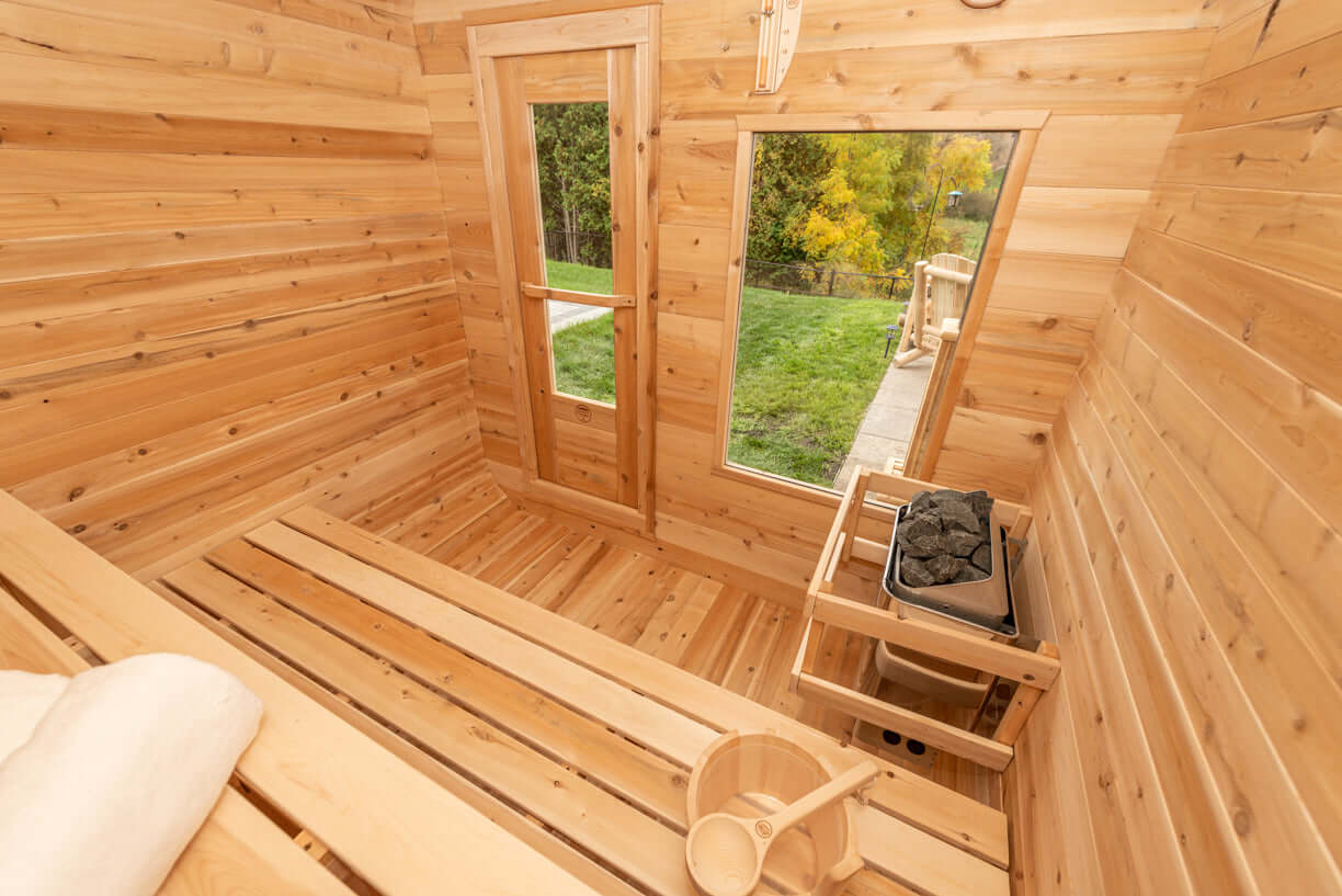 Dundalk CT Luna 4 Person Barrel Sauna