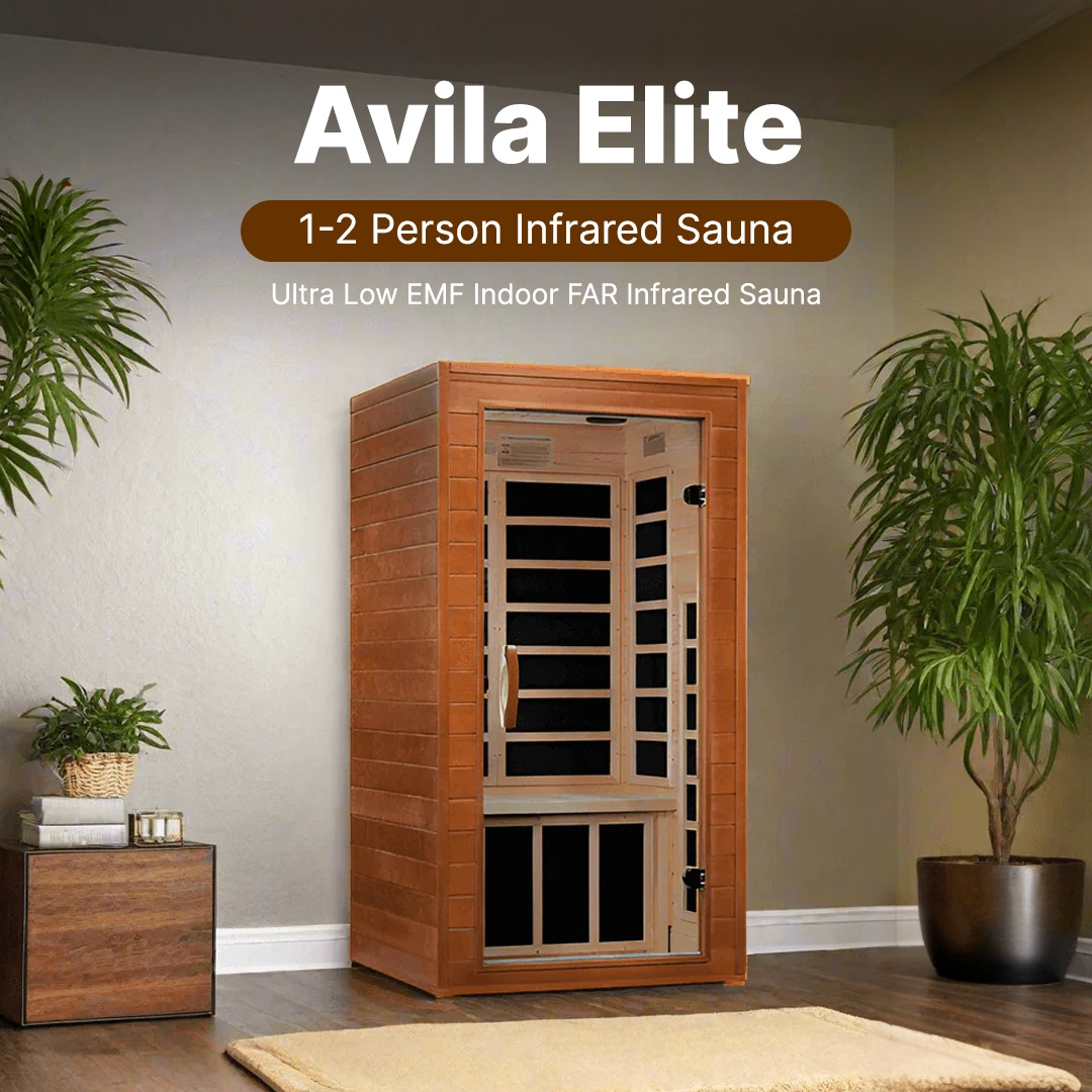 Dynamic Avila Elite 1-2-person Ultra Low EMF FAR Infrared Sauna - DYN-6103-01 Elite