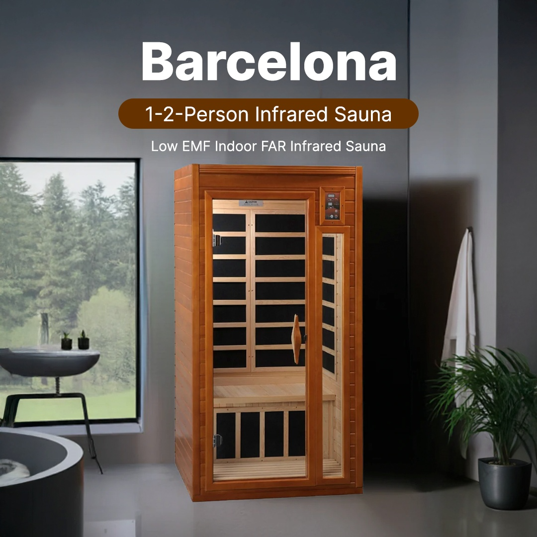 Dynamic Barcelona Elite 1-2-person Ultra Low EMF FAR Infrared Sauna - DYN-6106-01 Elite