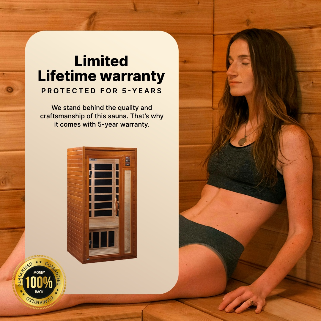 Dynamic Barcelona Elite 1-2-person Ultra Low EMF FAR Infrared Sauna - DYN-6106-01 Elite