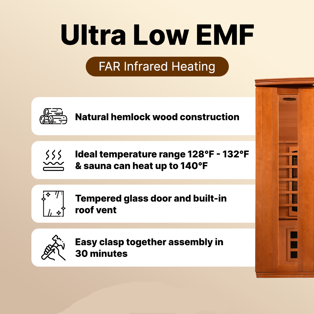 Dynamic Lugano 3-person Ultra Low EMF FAR Infrared Sauna - DYN-6336-02 Elite