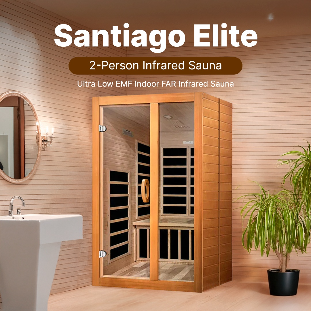 Dynamic Santiago Elite 2-person Ultra Low EMF FAR Infrared Sauna - DYN-6209-02 Elite