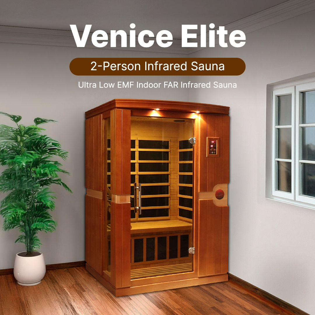 Dynamic Venice Elite 2-person Ultra Low EMF FAR Infrared Sauna - DYN-6210-01 Elite