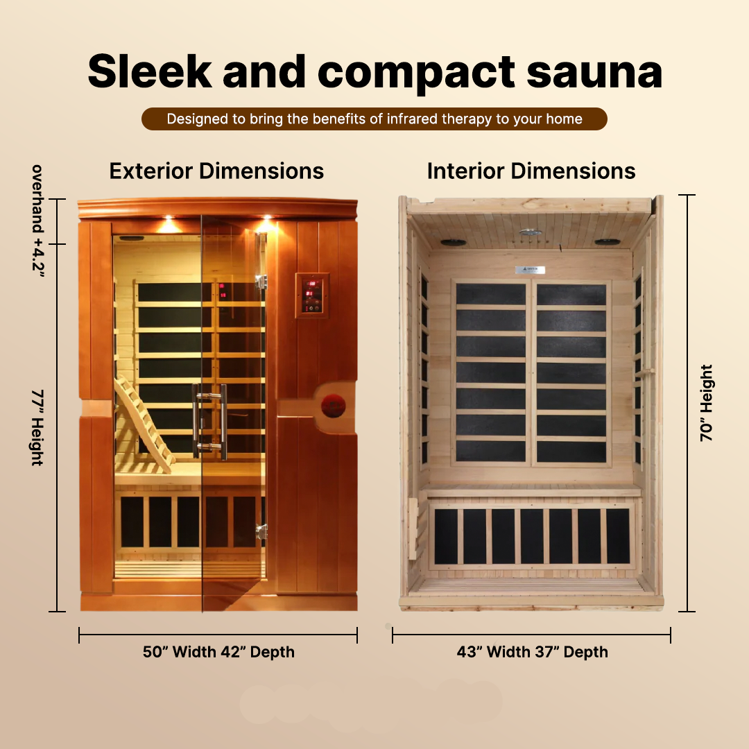Dynamic Venice Elite 2-person Ultra Low EMF FAR Infrared Sauna - DYN-6210-01 Elite