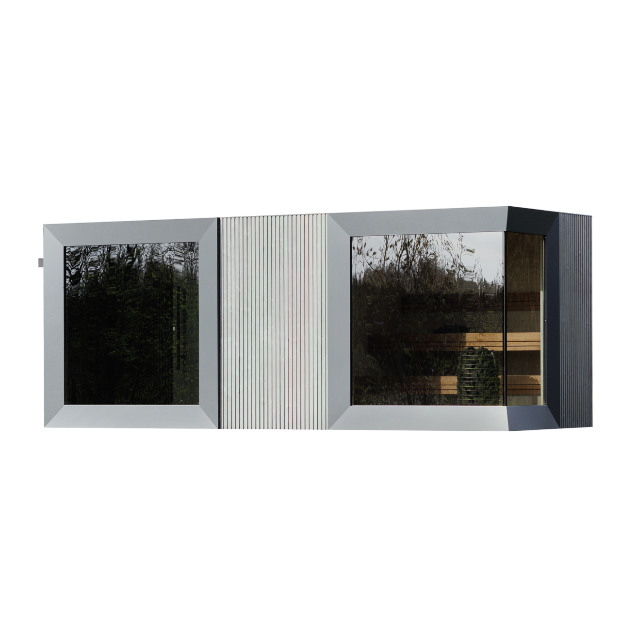 Genevas St. Moritz Pre-Assembled Outdoor Sauna with Lounge & Shower Cabin