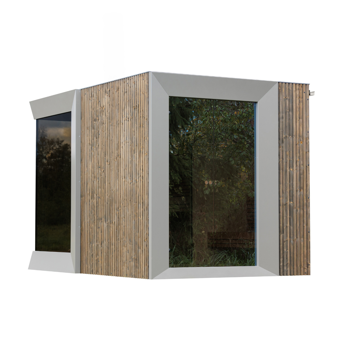 Genevas Zermatt Pre-Assembled Outdoor Sauna Cabin with Changeroom