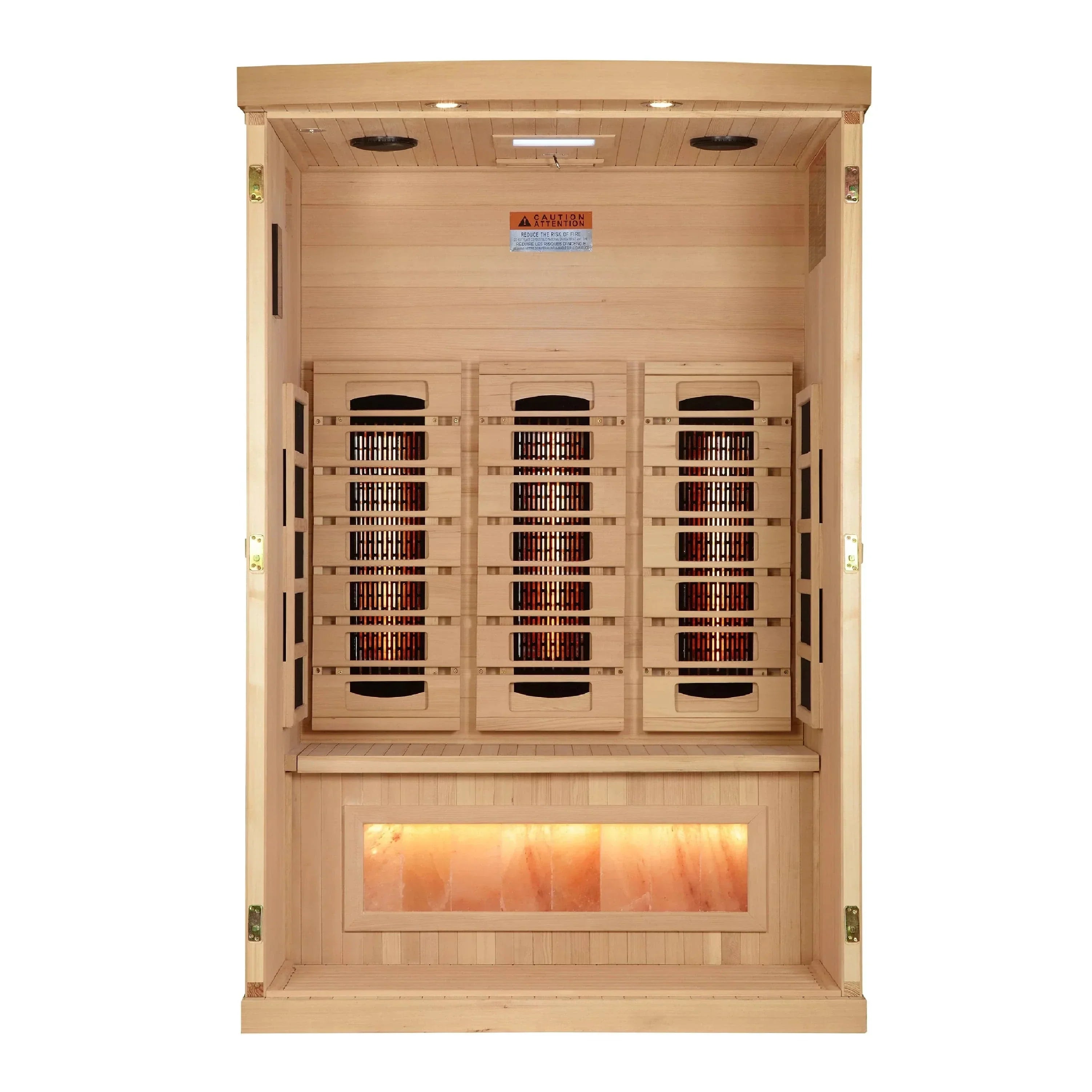 Golden Designs 2-Person 2025 Reserve Edition GDI-8020-03 Full Spectrum with Himalayan Salt Bar