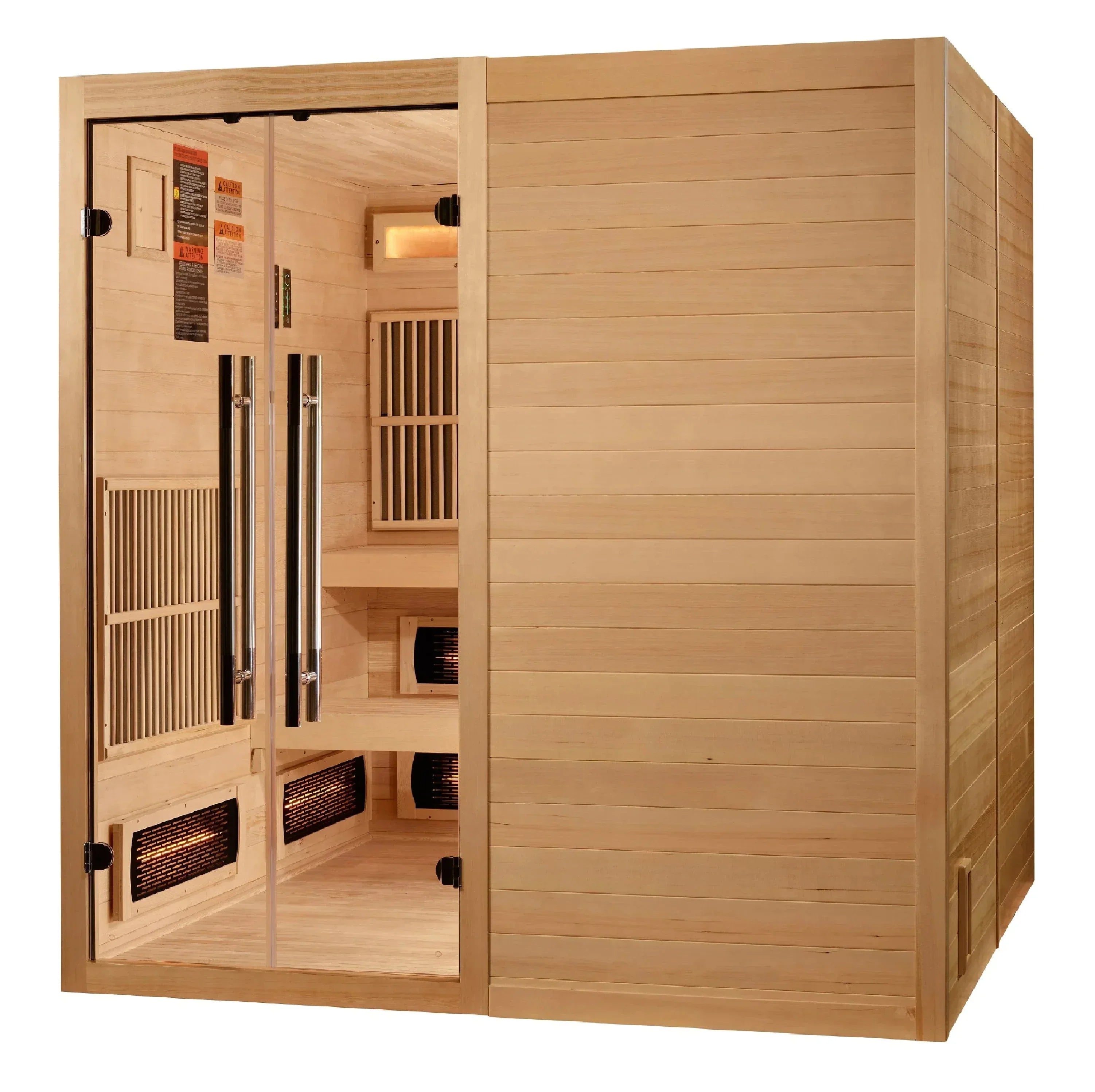 Golden Designs 2025 Toledo GDI-8360-01 6 Person Hybrid Indoor Sauna.