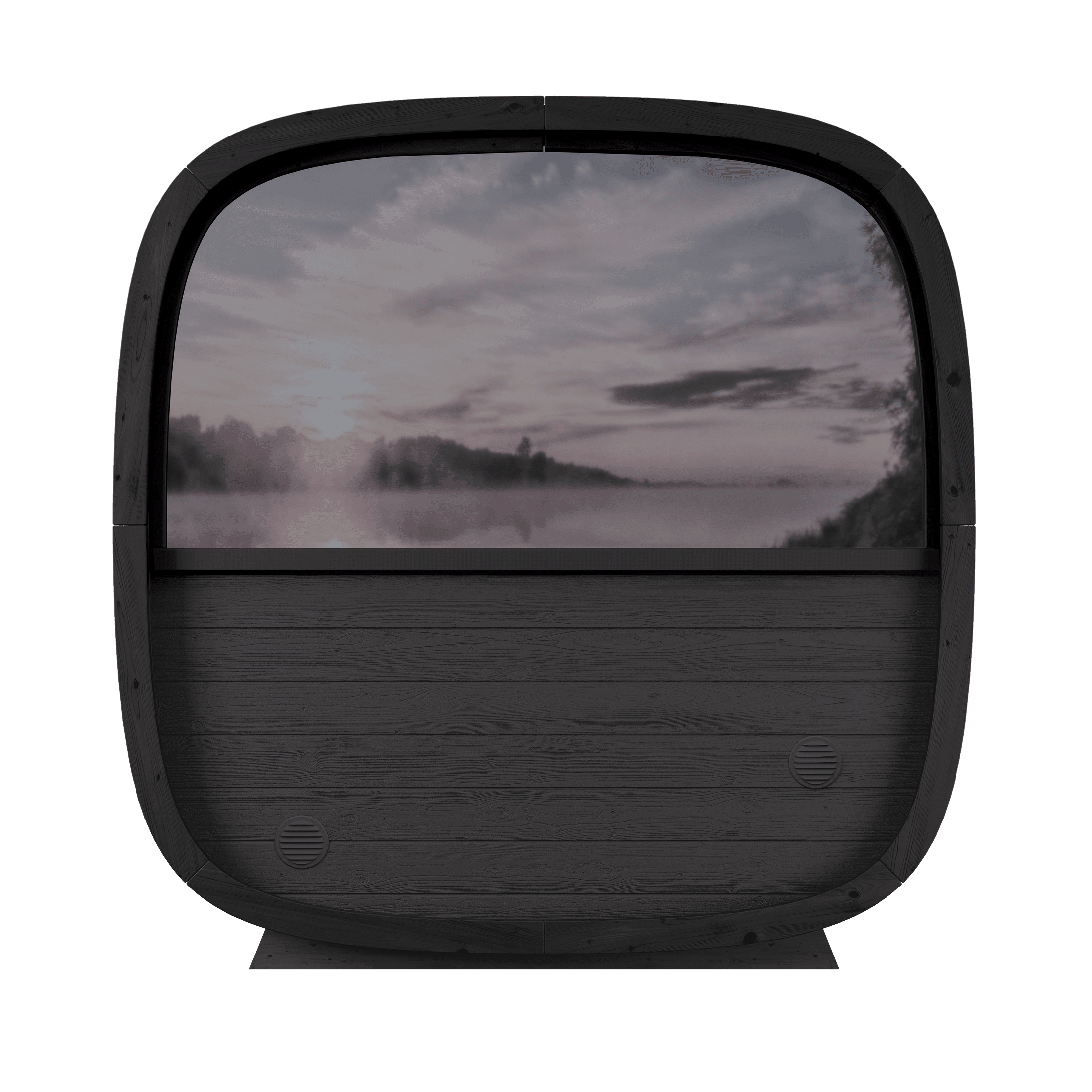Leil Black Cube Classic 4 Person Outdoor Sauna Kit
