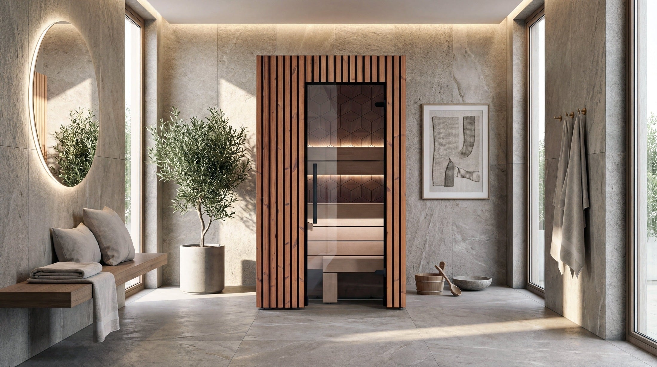 Leil Como 1-120 1 Person Indoor Sauna Kit
