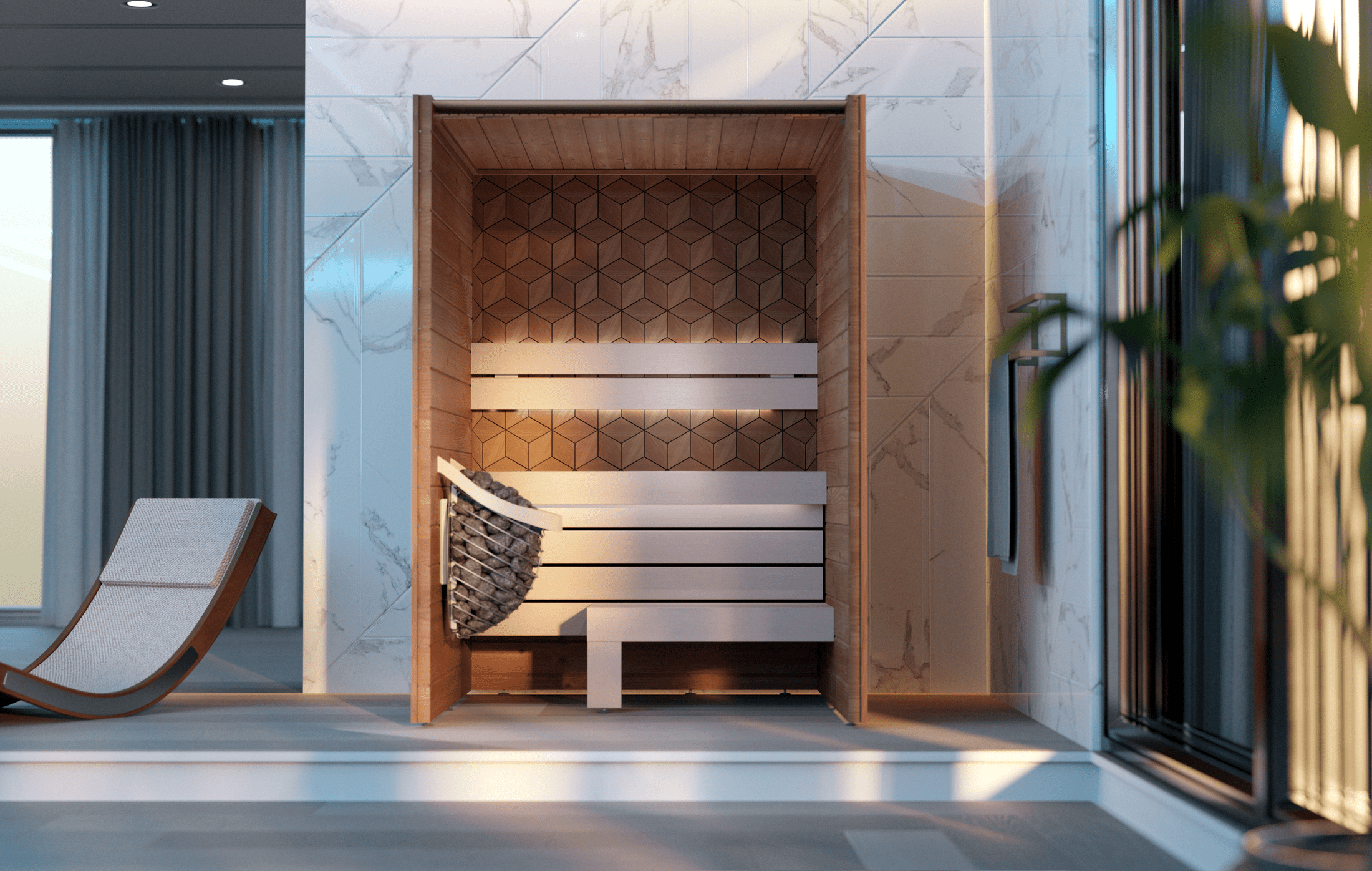Leil Como 2-150 2 Person Indoor Sauna Kit