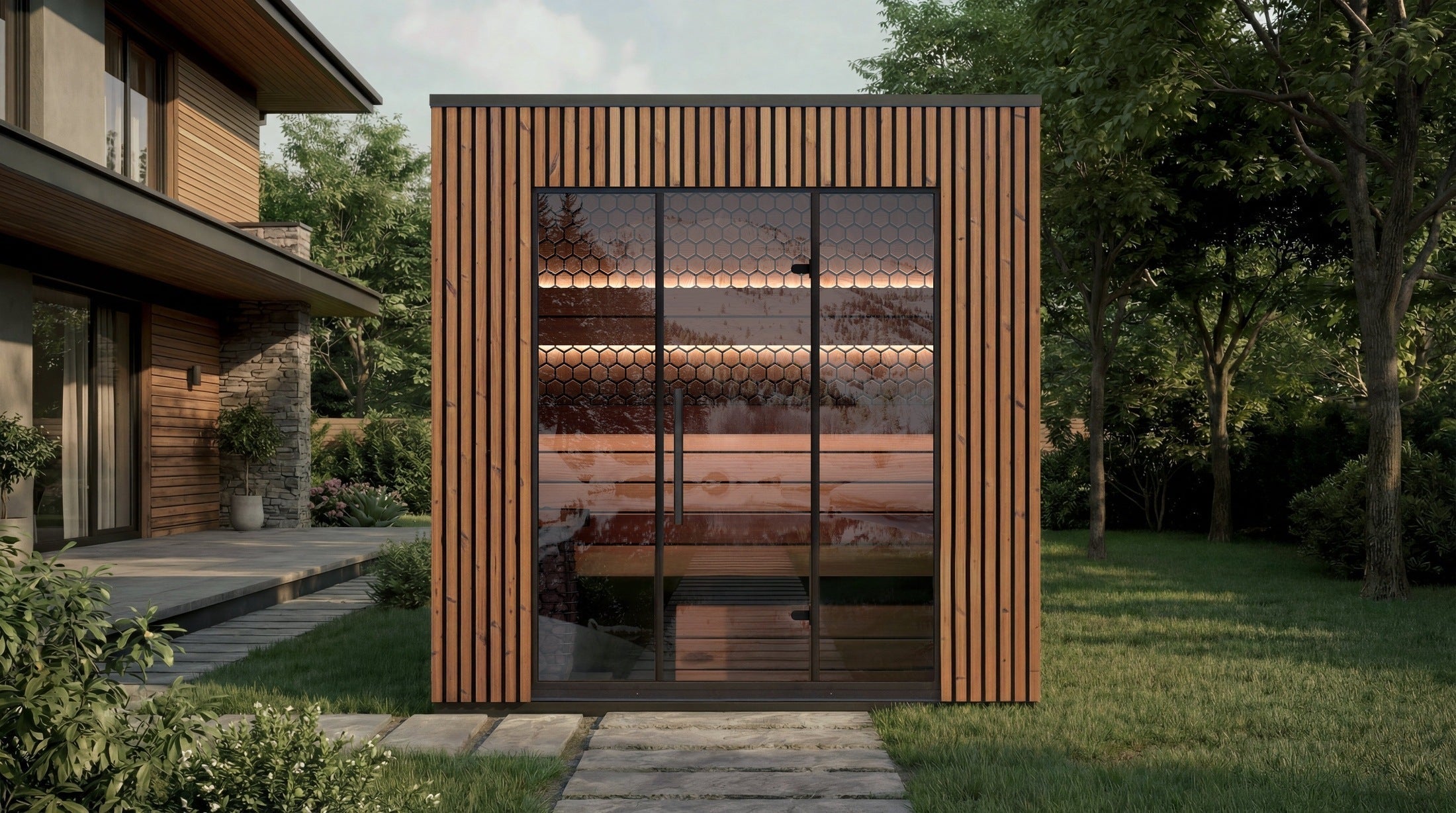 Leil Viva 250 4 Person Outdoor Sauna Kit