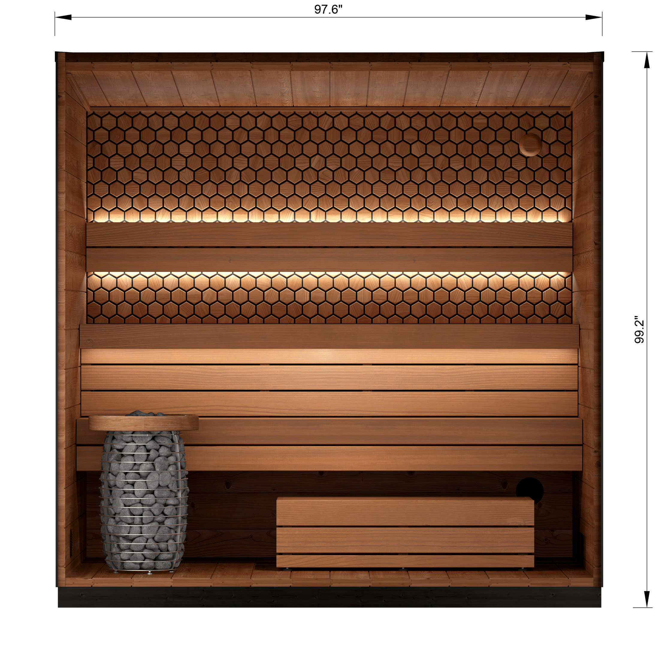 Leil Viva 250 4 Person Outdoor Sauna Kit