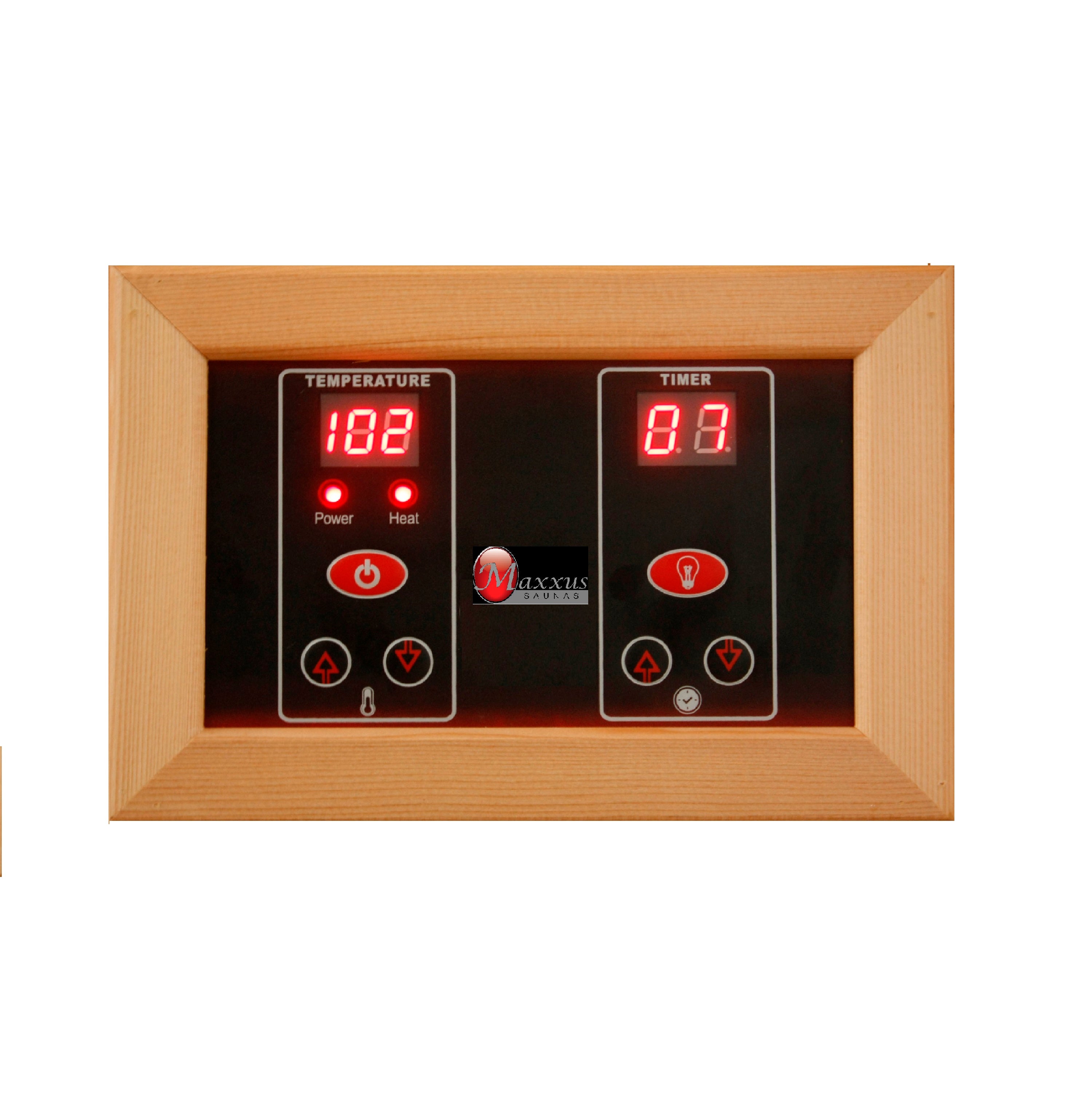 Maxxus 2-Person Low EMF FAR Infrared Sauna Canadian Hemlock MX-K206-01
