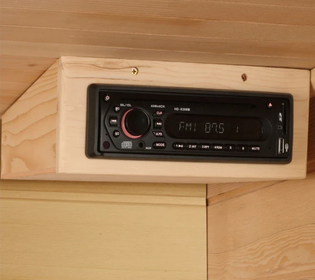 Maxxus 4-Person "Chaumont Edition" Near Zero EMF FAR Infrared Sauna - Canadian Red Cedar MX-K406-01-ZF CED
