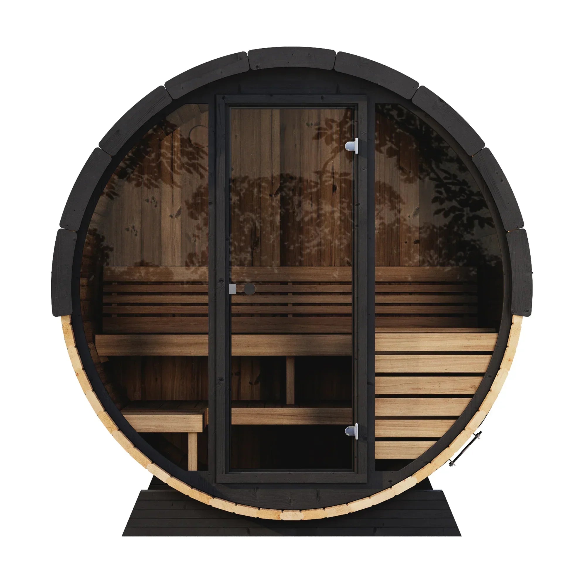 SaunaLife Model EE6G 4 Person Barrel Sauna
